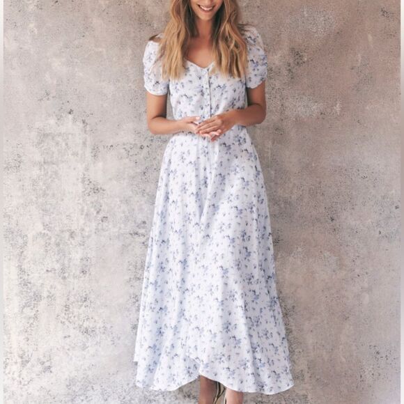 Coralie Maxi Dress. Mystical blue - Picture 4 of 11